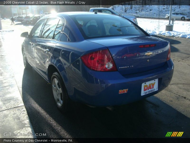 Blue Flash Metallic / Gray 2008 Chevrolet Cobalt LS Sedan