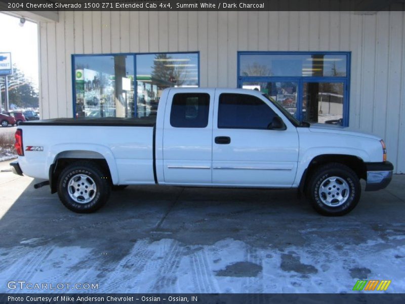 Summit White / Dark Charcoal 2004 Chevrolet Silverado 1500 Z71 Extended Cab 4x4