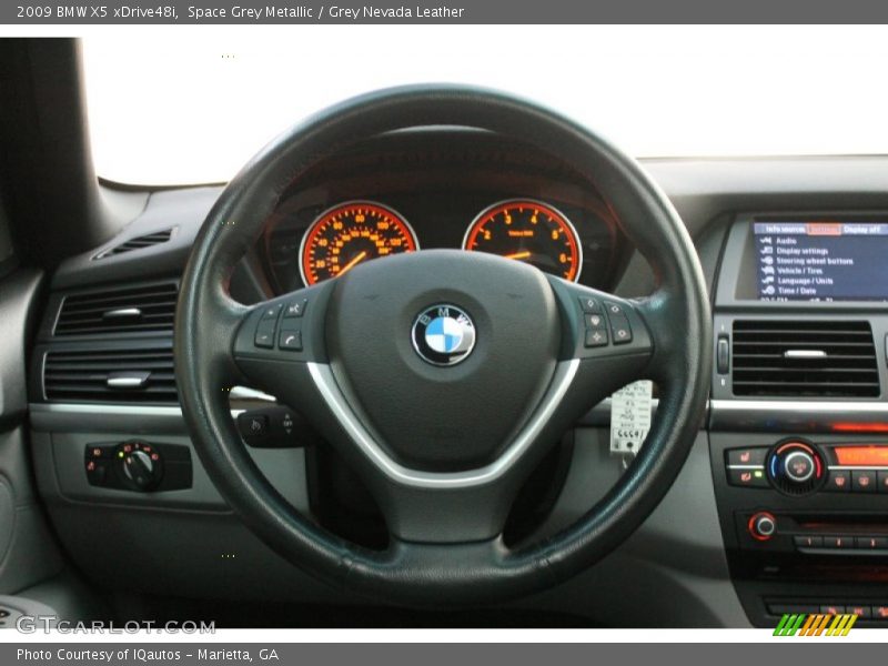 Space Grey Metallic / Grey Nevada Leather 2009 BMW X5 xDrive48i