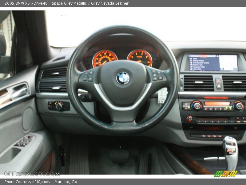 Space Grey Metallic / Grey Nevada Leather 2009 BMW X5 xDrive48i