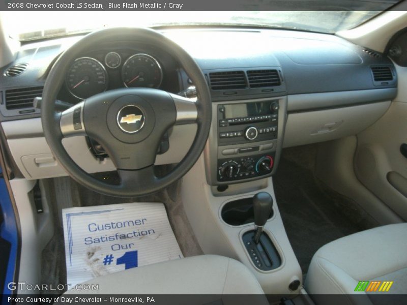 Blue Flash Metallic / Gray 2008 Chevrolet Cobalt LS Sedan