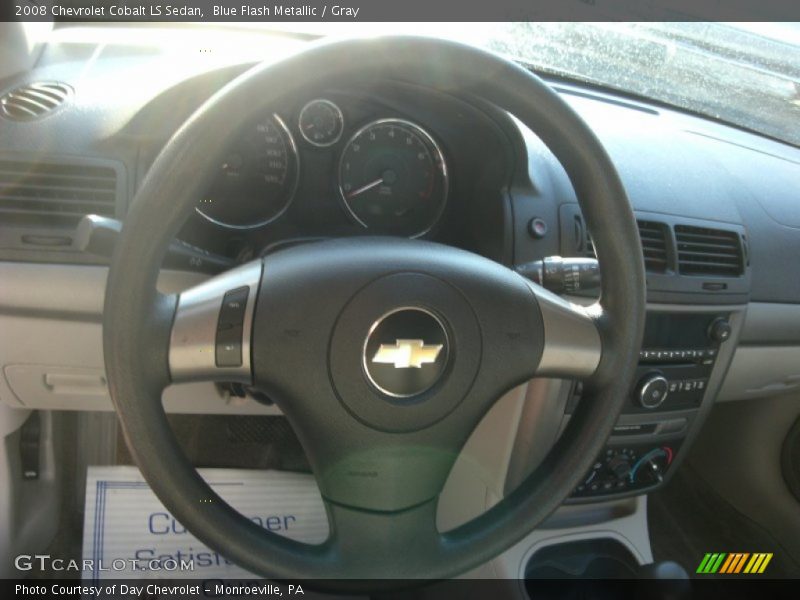 Blue Flash Metallic / Gray 2008 Chevrolet Cobalt LS Sedan