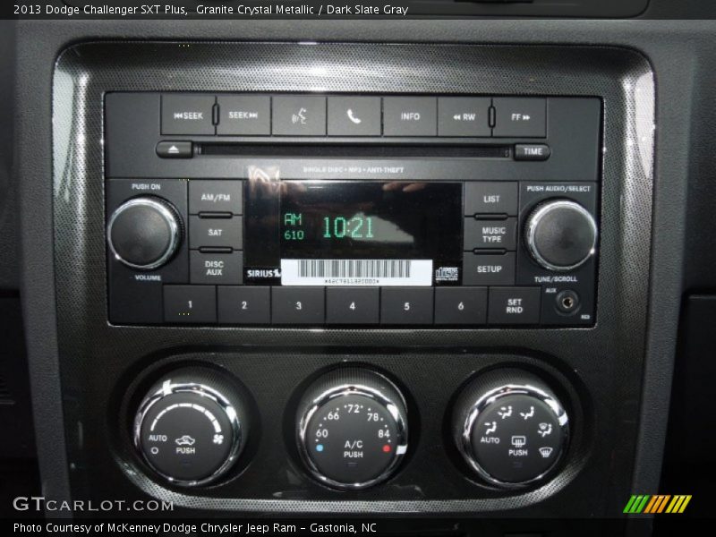 Controls of 2013 Challenger SXT Plus