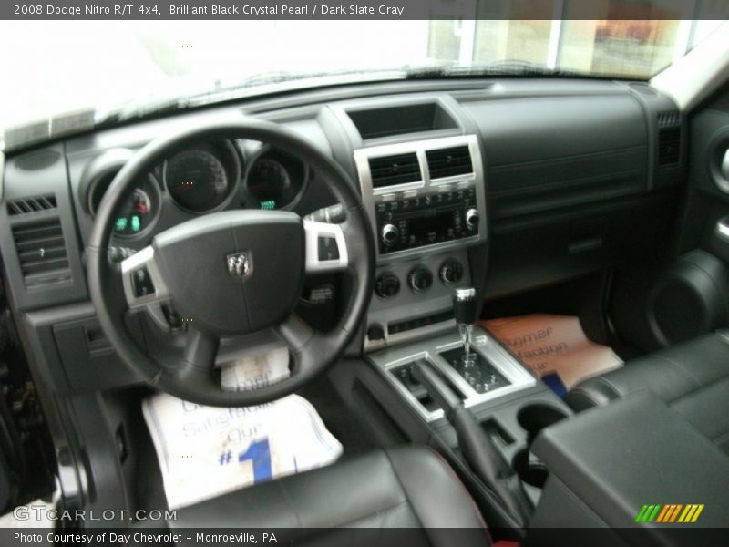 Brilliant Black Crystal Pearl / Dark Slate Gray 2008 Dodge Nitro R/T 4x4