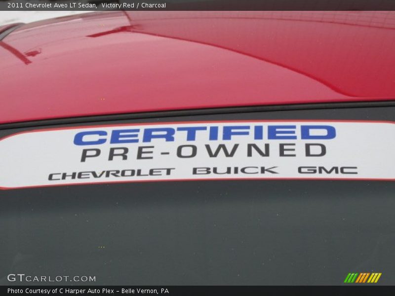 Victory Red / Charcoal 2011 Chevrolet Aveo LT Sedan