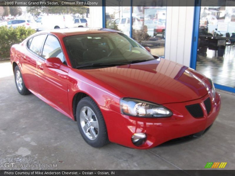 Crimson Red / Ebony 2008 Pontiac Grand Prix Sedan