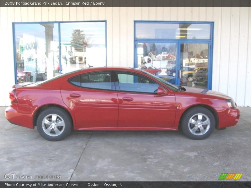 Crimson Red / Ebony 2008 Pontiac Grand Prix Sedan