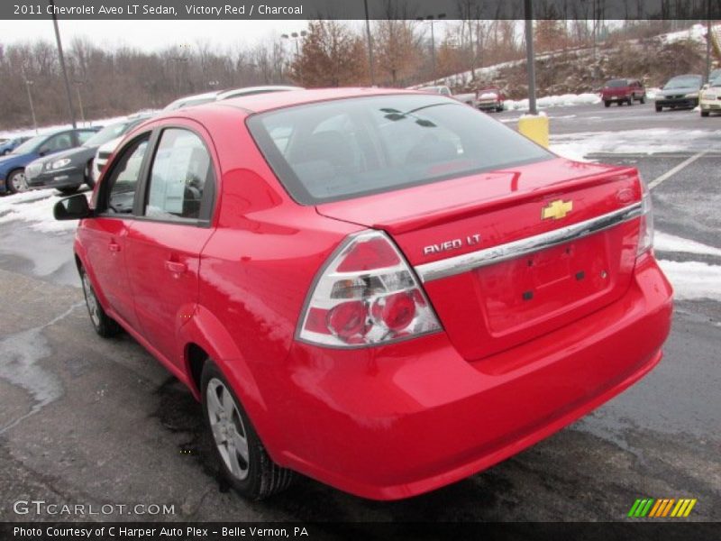 Victory Red / Charcoal 2011 Chevrolet Aveo LT Sedan