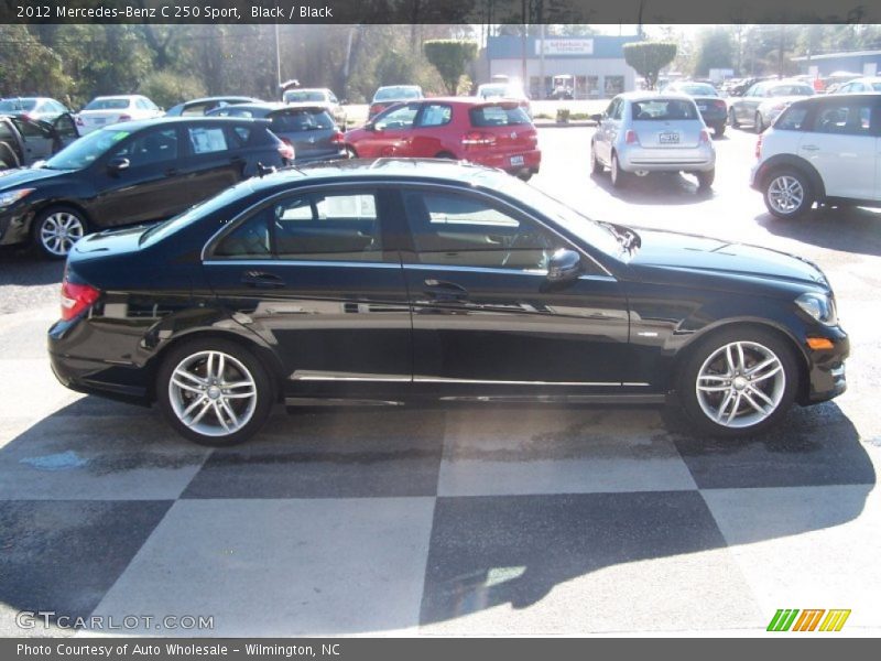 Black / Black 2012 Mercedes-Benz C 250 Sport