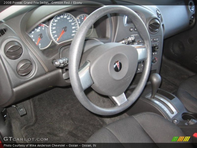 Crimson Red / Ebony 2008 Pontiac Grand Prix Sedan