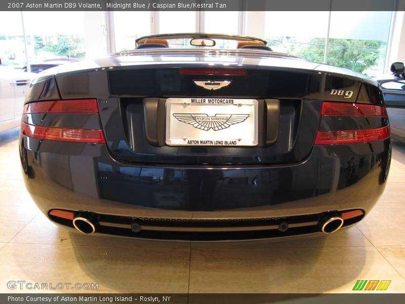 Midnight Blue / Caspian Blue/Kestral Tan 2007 Aston Martin DB9 Volante
