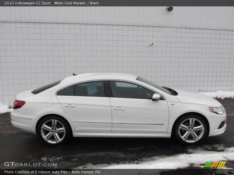 White Gold Metallic / Black 2010 Volkswagen CC Sport