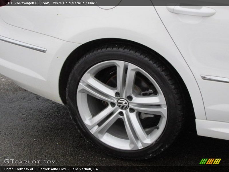 White Gold Metallic / Black 2010 Volkswagen CC Sport