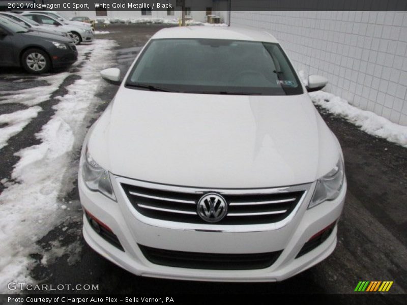 White Gold Metallic / Black 2010 Volkswagen CC Sport