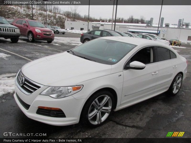 White Gold Metallic / Black 2010 Volkswagen CC Sport