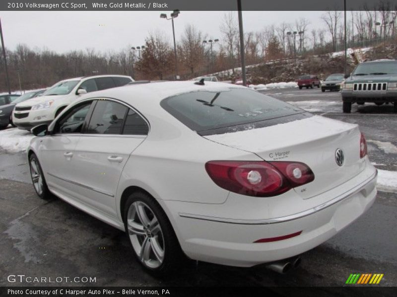 White Gold Metallic / Black 2010 Volkswagen CC Sport