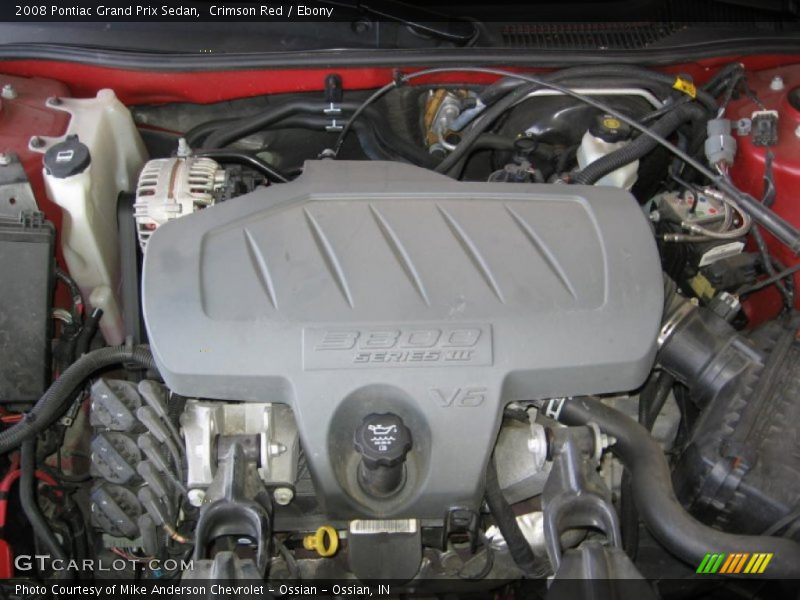 Crimson Red / Ebony 2008 Pontiac Grand Prix Sedan
