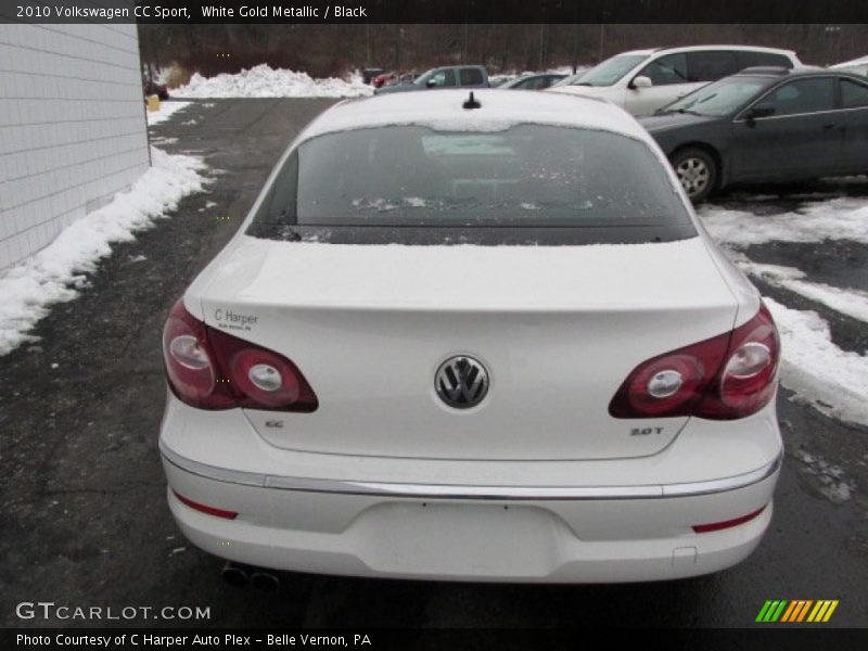 White Gold Metallic / Black 2010 Volkswagen CC Sport