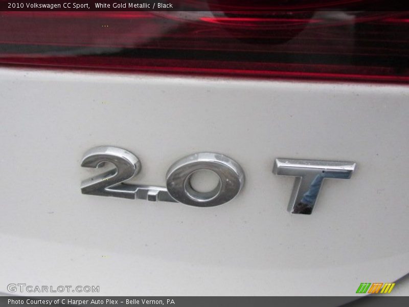 White Gold Metallic / Black 2010 Volkswagen CC Sport