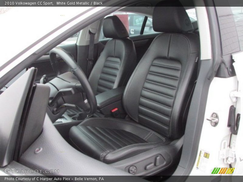 White Gold Metallic / Black 2010 Volkswagen CC Sport