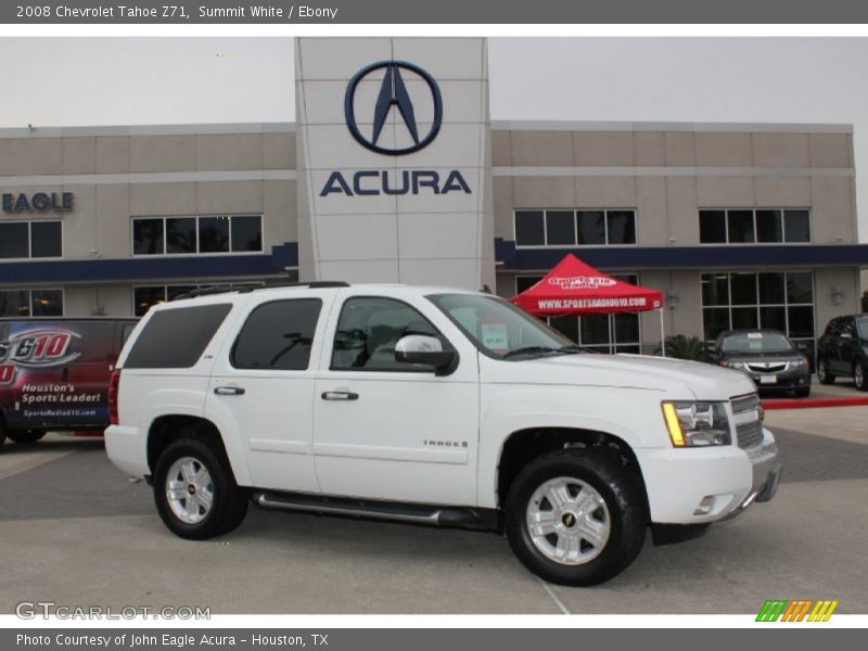 Summit White / Ebony 2008 Chevrolet Tahoe Z71