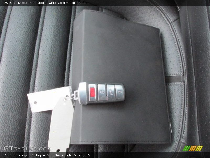 White Gold Metallic / Black 2010 Volkswagen CC Sport