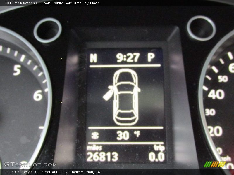 White Gold Metallic / Black 2010 Volkswagen CC Sport