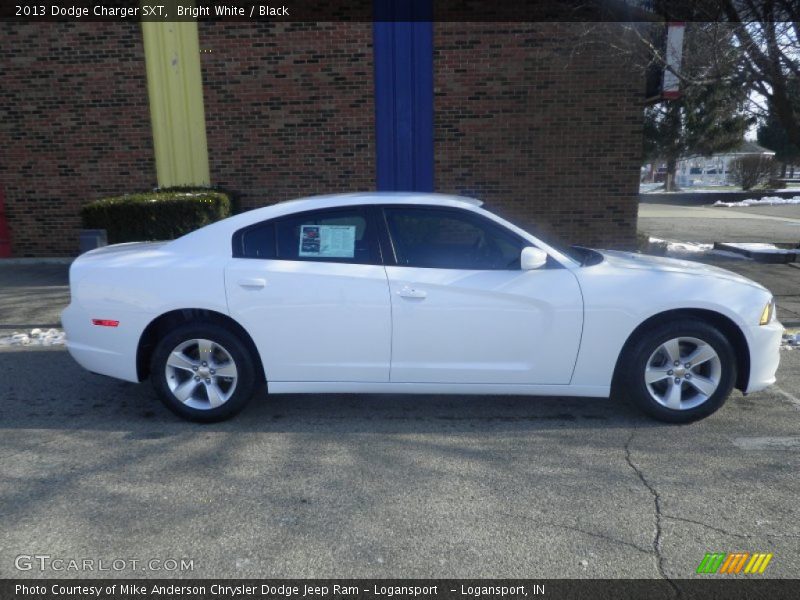 Bright White / Black 2013 Dodge Charger SXT