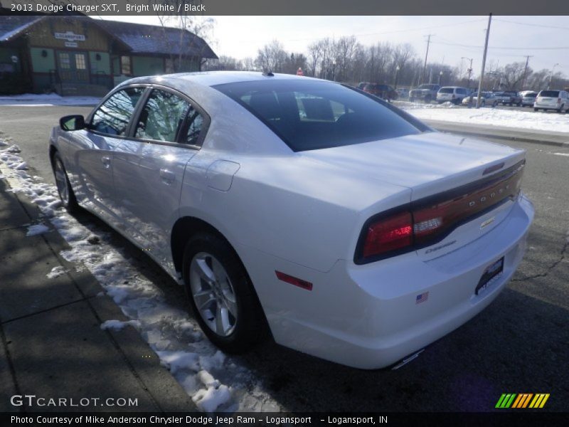 Bright White / Black 2013 Dodge Charger SXT