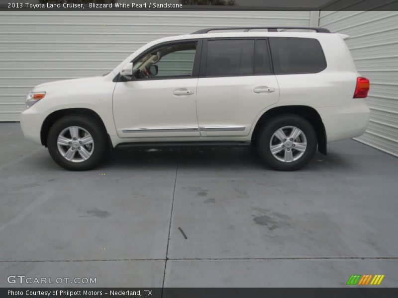 Blizzard White Pearl / Sandstone 2013 Toyota Land Cruiser
