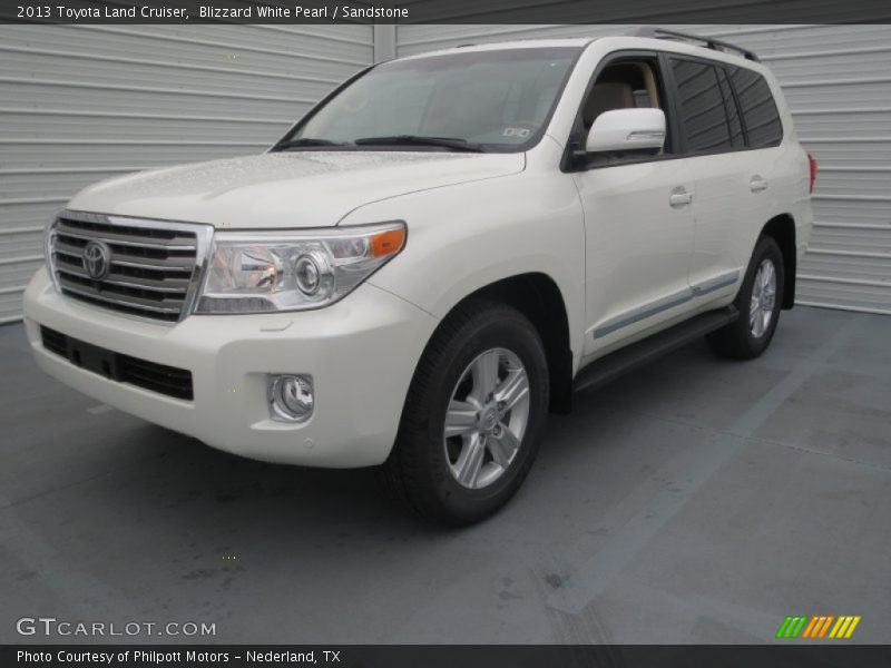 Blizzard White Pearl / Sandstone 2013 Toyota Land Cruiser
