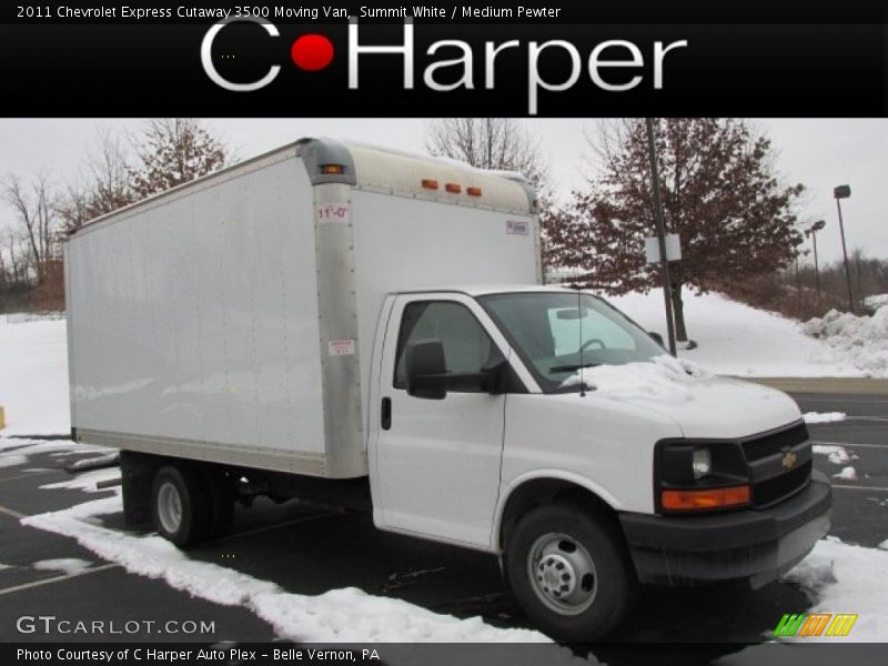 Summit White / Medium Pewter 2011 Chevrolet Express Cutaway 3500 Moving Van