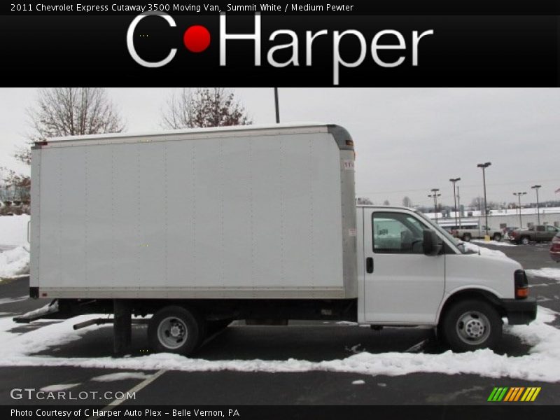 Summit White / Medium Pewter 2011 Chevrolet Express Cutaway 3500 Moving Van