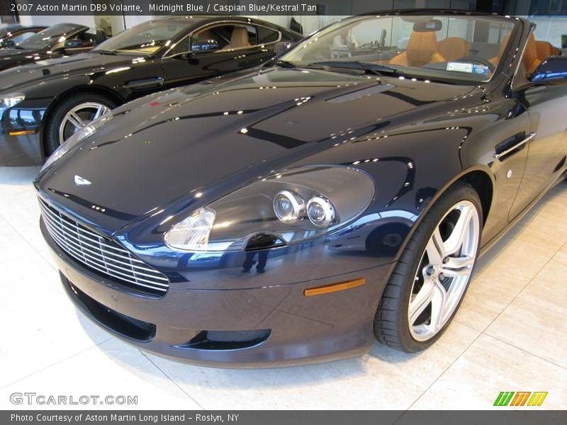 Midnight Blue / Caspian Blue/Kestral Tan 2007 Aston Martin DB9 Volante
