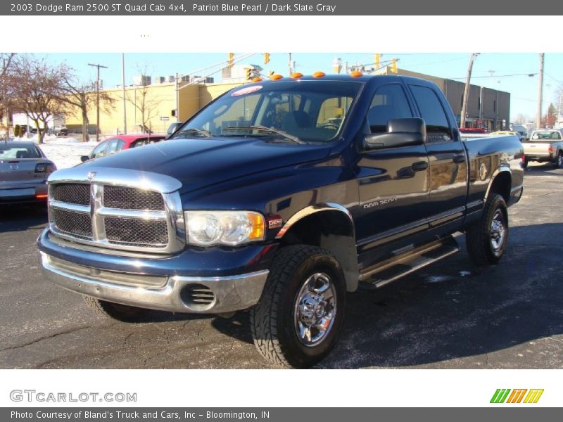 Patriot Blue Pearl / Dark Slate Gray 2003 Dodge Ram 2500 ST Quad Cab 4x4
