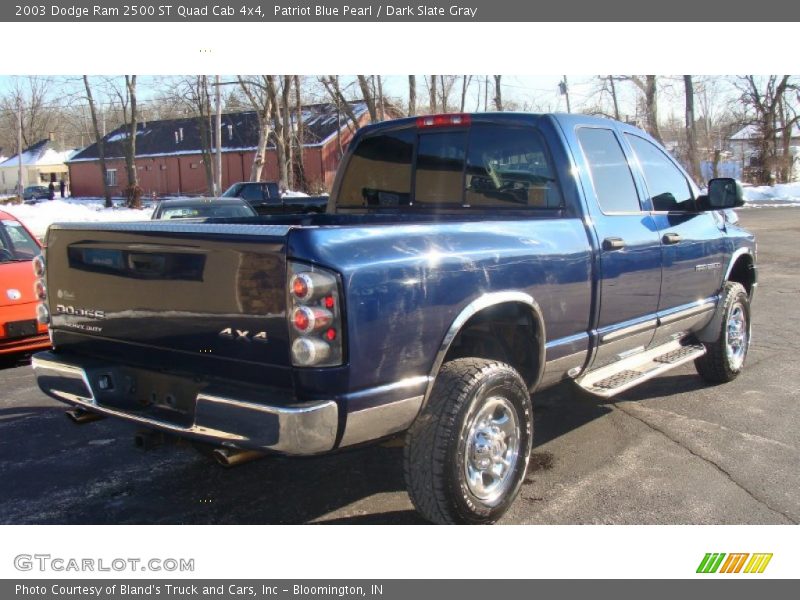 Patriot Blue Pearl / Dark Slate Gray 2003 Dodge Ram 2500 ST Quad Cab 4x4