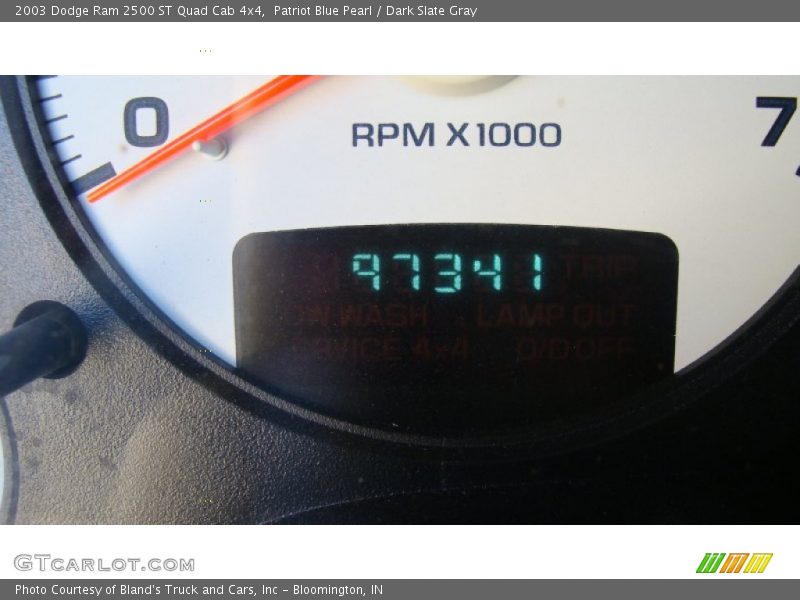 Patriot Blue Pearl / Dark Slate Gray 2003 Dodge Ram 2500 ST Quad Cab 4x4