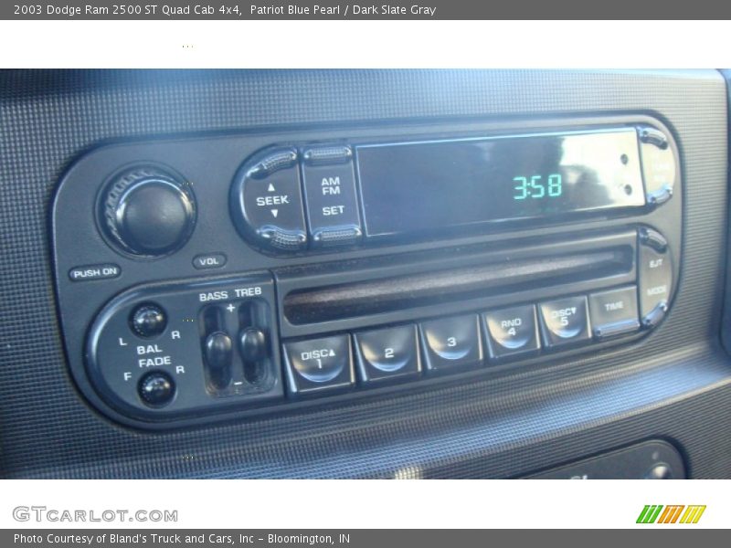 Patriot Blue Pearl / Dark Slate Gray 2003 Dodge Ram 2500 ST Quad Cab 4x4