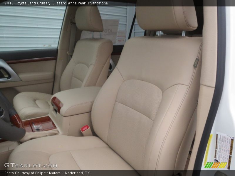 Blizzard White Pearl / Sandstone 2013 Toyota Land Cruiser