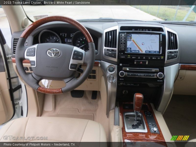 Blizzard White Pearl / Sandstone 2013 Toyota Land Cruiser