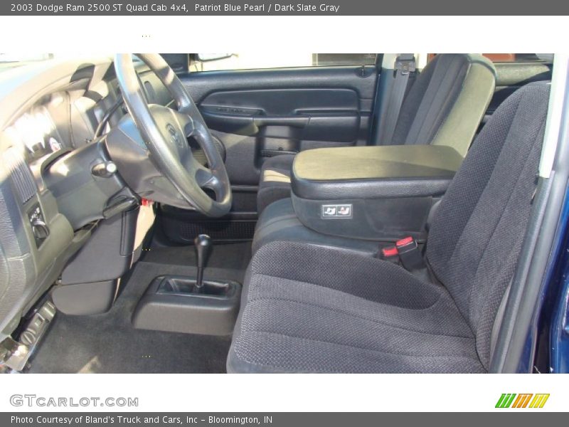 Patriot Blue Pearl / Dark Slate Gray 2003 Dodge Ram 2500 ST Quad Cab 4x4
