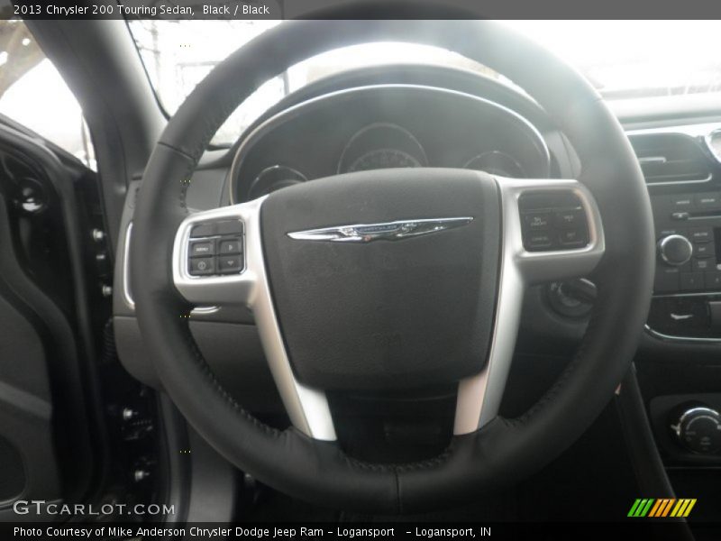 Black / Black 2013 Chrysler 200 Touring Sedan