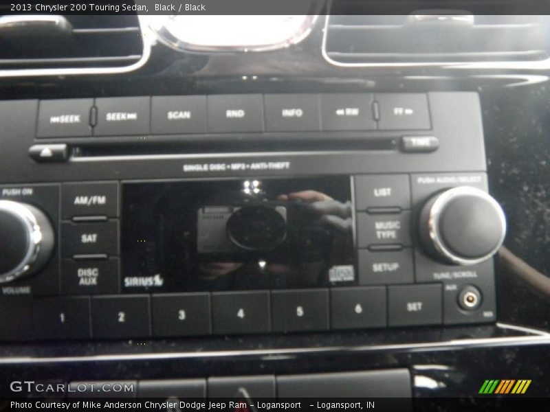 Black / Black 2013 Chrysler 200 Touring Sedan