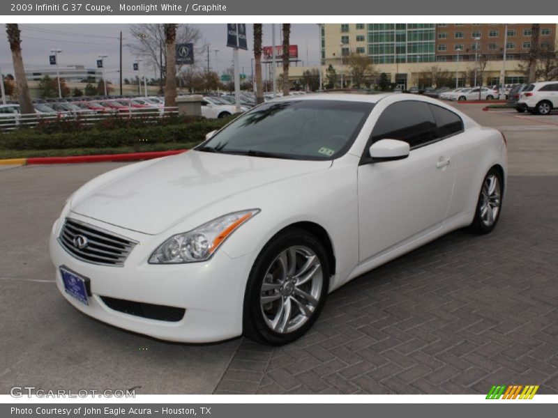 Moonlight White / Graphite 2009 Infiniti G 37 Coupe