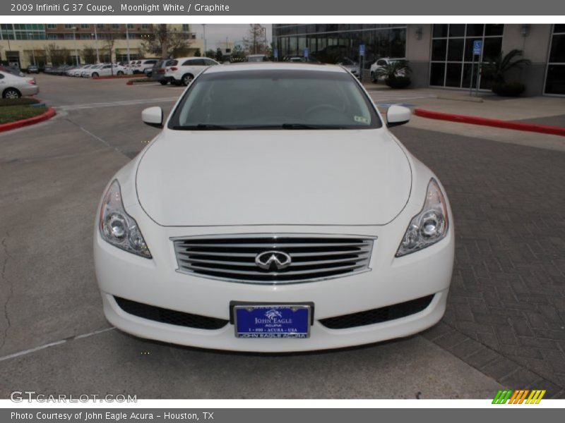 Moonlight White / Graphite 2009 Infiniti G 37 Coupe