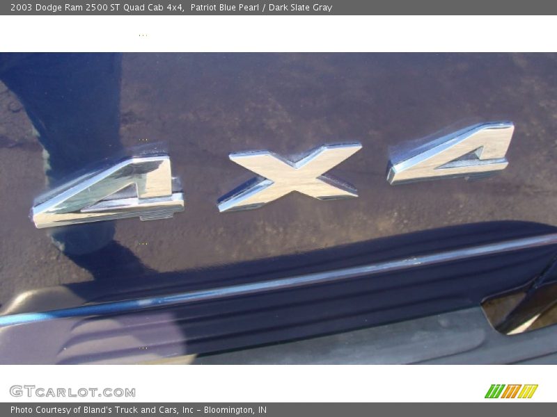 Patriot Blue Pearl / Dark Slate Gray 2003 Dodge Ram 2500 ST Quad Cab 4x4