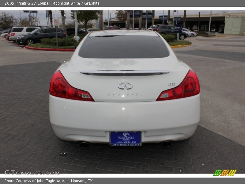 Moonlight White / Graphite 2009 Infiniti G 37 Coupe