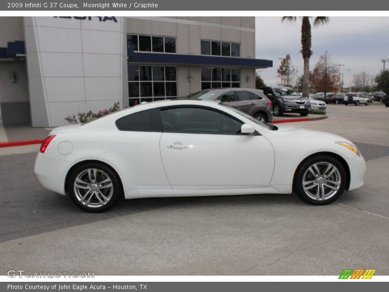 Moonlight White / Graphite 2009 Infiniti G 37 Coupe
