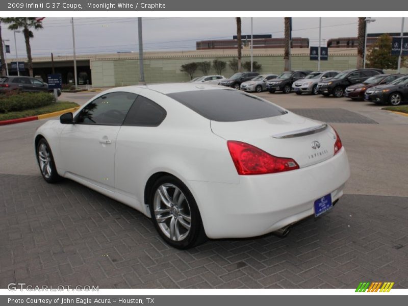 Moonlight White / Graphite 2009 Infiniti G 37 Coupe