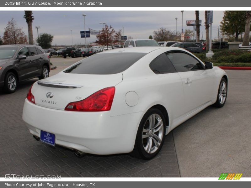 Moonlight White / Graphite 2009 Infiniti G 37 Coupe